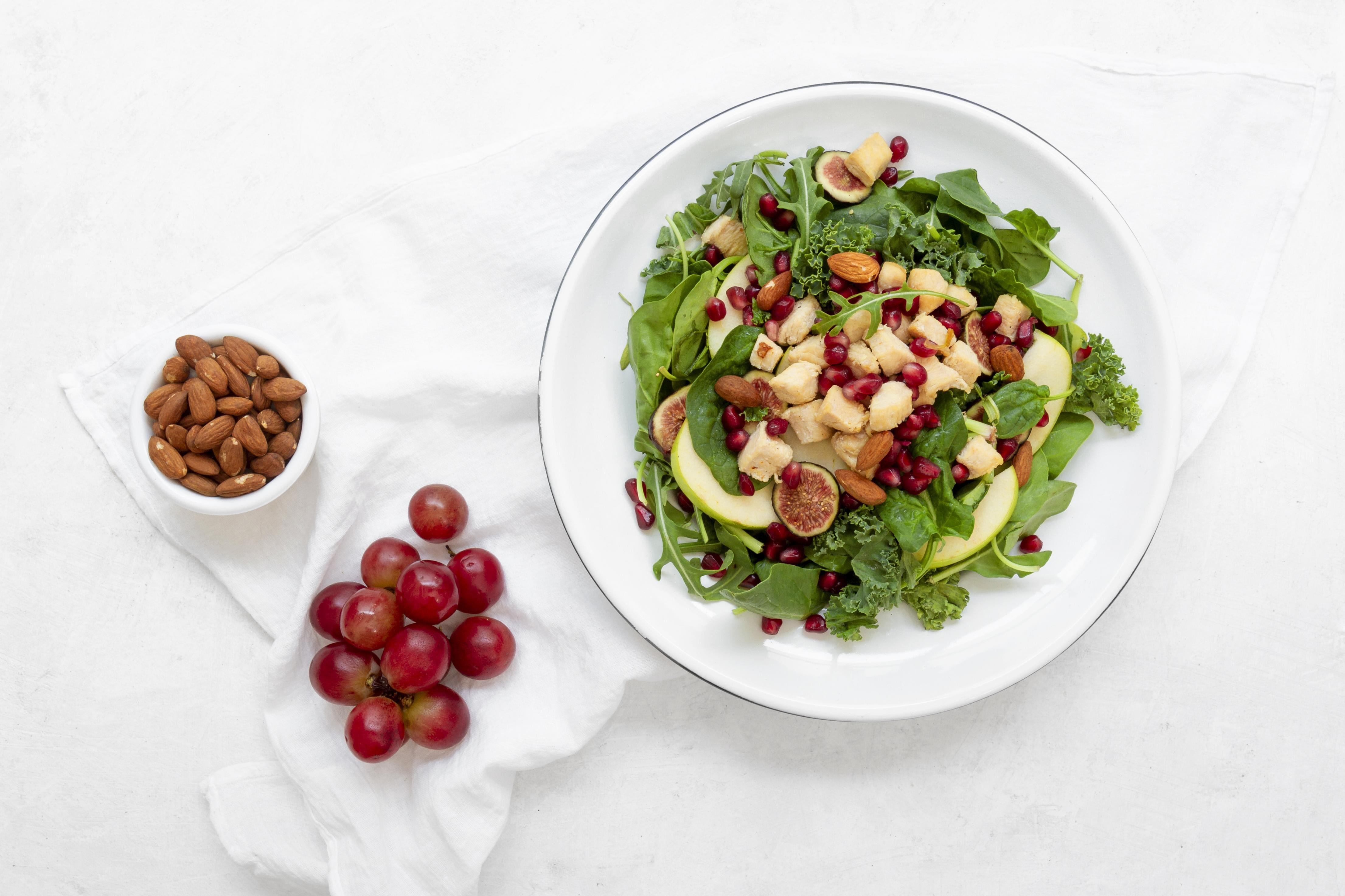 healthy food, salad plate